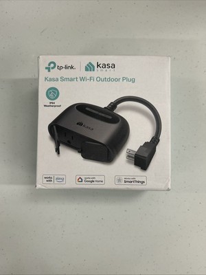 Kasa Outdoor Smart Plug, Smart Home Wi-Fi Outlet with 2 Sockets