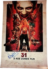 Malcolm McDowell Signed 22x32 31 Rob Zombie Movie Poster