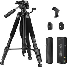JOILCAN 74" Tripod for Camera Cell Phone Video Photography - Orange