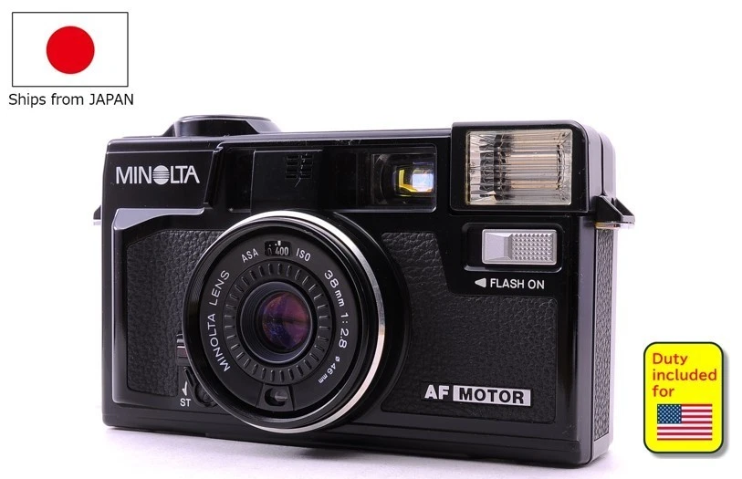 ジャンク ミノルタ フィルムカメラ AF2-M 望遠レンズ付 昭和 MINOLTA