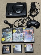 SEGA Mega Drive Console Bundle + Official Controller & psu + 6 Games 