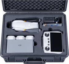 Titan MA310 Waterproof Hard Case for DJI Air 3S/Air 3 and DJI RC 2/RC-N2, Suppor