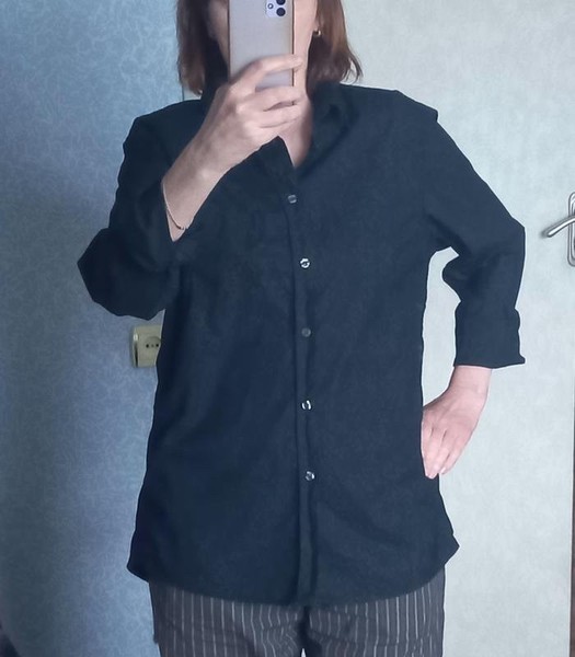 Women Filippa K Shirt Grey Cotton 38 / M / 46
