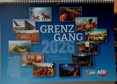 AfD Fraktion BW Jahreskalender GRENZGANG 2026, zum Sonderpreis