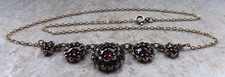 Tolles schönes Vintage Granat Collier Halskette Granatschmuck  6,56 g 42,5 cm
