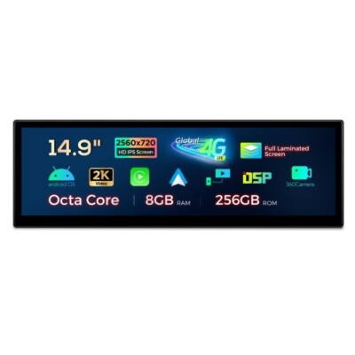 Car Play 14.9'' Android 14 8+256GB Autoradio GPS Navi Für BMW X3 F25/X4 F26 EVO++