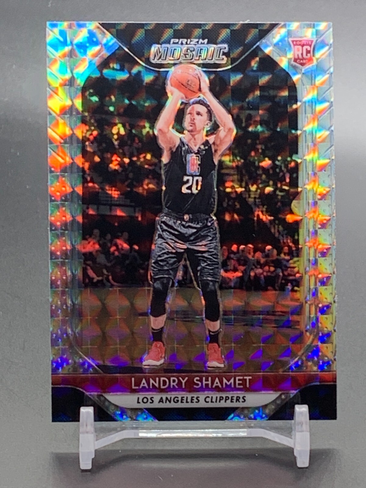2018-19 Panini Mosaic Silver #63 LANDRY SHAMET Los Angeles Clippers RC