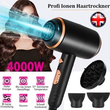 4000W Professional Style Hair Dryer Nozzle Concentrator Pro Salon Blower Heat UK
