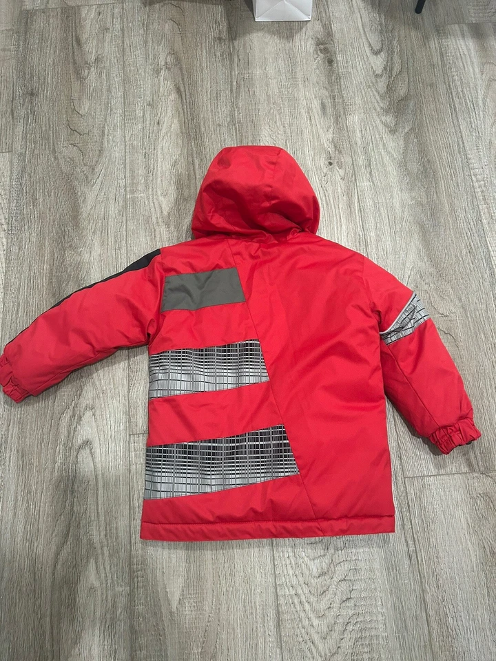 Obermeyer Ski Jacket - Kids / Boys Size 4 - Red, Grey, Black - Image 4 of 4
