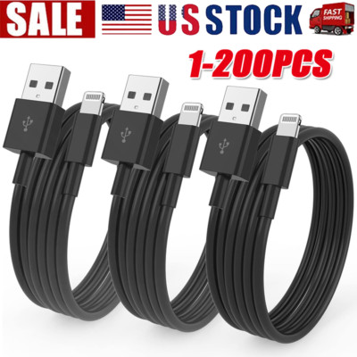 Fast Charger Cable Heavy Duty For iPhone 13 12 11 X XR 8 Charging Cord wholesale