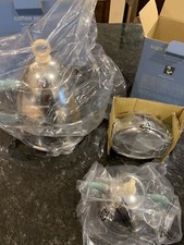 Michael Graves Design Coffee Server Pot NIB Target 2000 Plus Cream Sugar Bowl