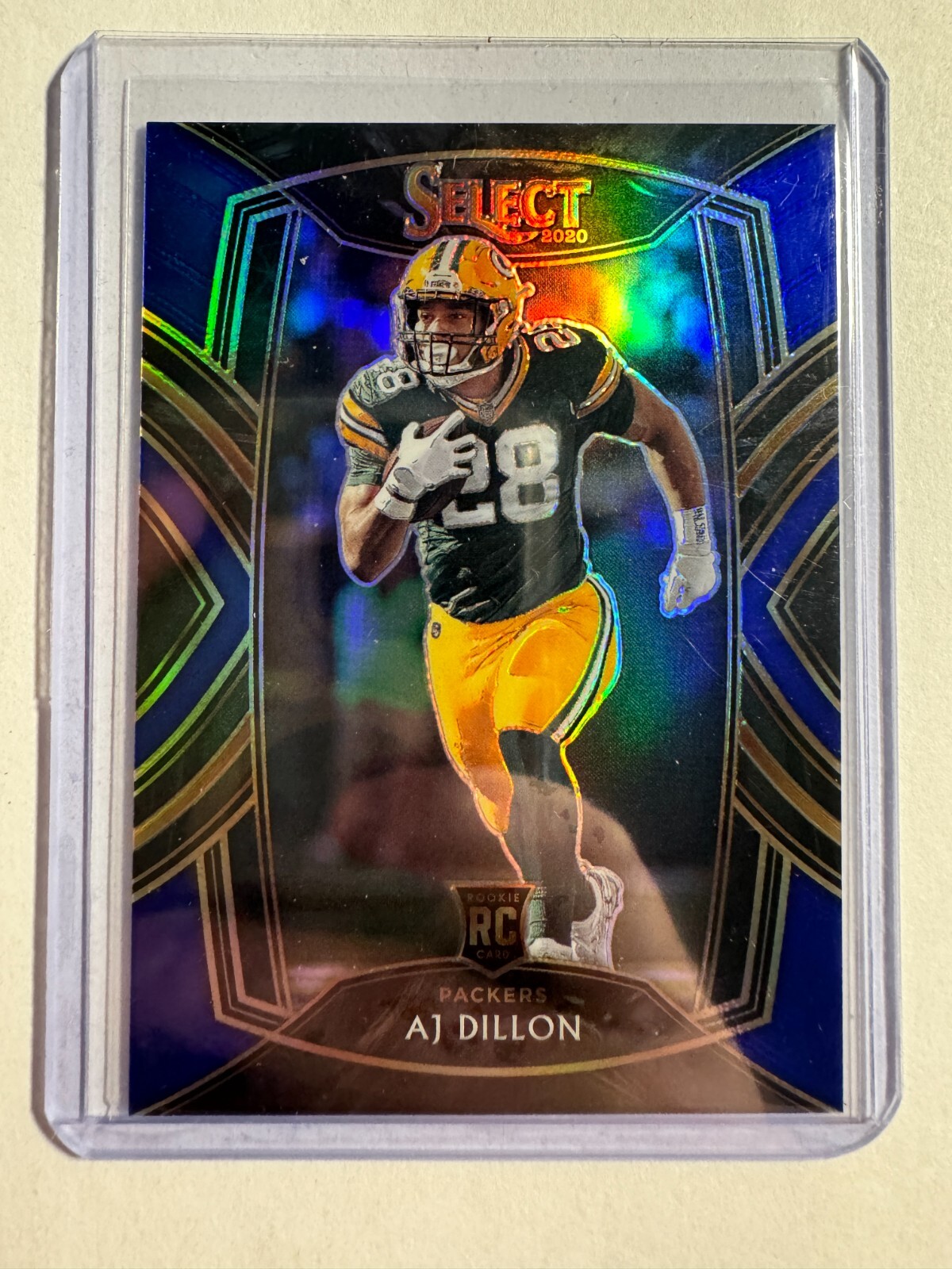 K156,304 -  2020 Select Prizm Blue #265 A.J. Dillon #/75