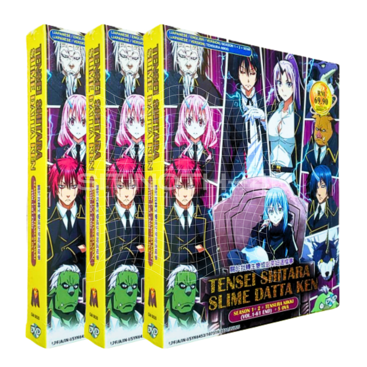 DVD Tensei Shitara Slime Datta Ken Season 1+2 + Tensura Nikki + 5OVA  English Dub