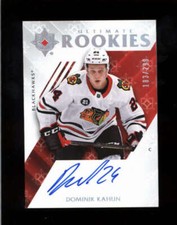 DOMINIK KAHUN 2018/19 UD ULTIMATE COLLECTION #52 ROOKIE AUTO RC #183/299 BD5365