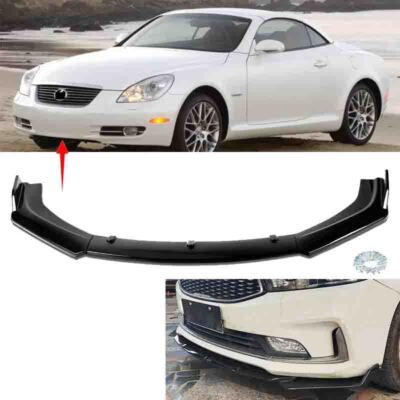 Fit For Lexus SC SC430 2002-2010 Front Bumper Lip Spoiler Splitter Glossy Black
