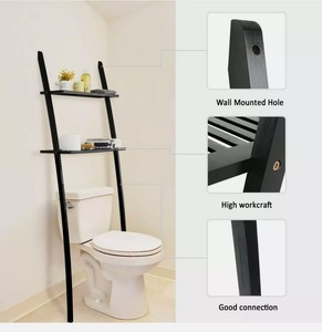 Toilettenregal Waschmaschinenregal platzsparendes Badregal aus Bambus