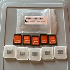 Lot of 5 Micro SD SDHC Memory Cards 8GB SanDisk With Adapters Z9a