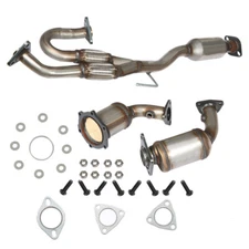 3PCS Catalytic Converter Left Right Rear For Nissan Murano 2003-2007 3.5L V6
