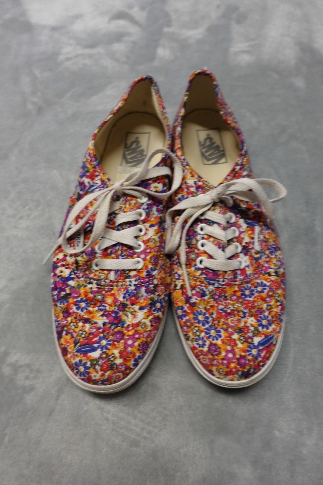 Vans Authentic Lo Pro Womens Size Ditsy Floral Purple Lace Up