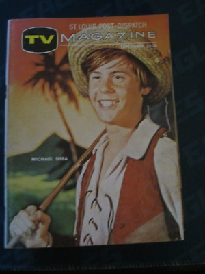 Post Dispatch Magazine Regional TV Guide Sept 1968 Michael Shea Huckleberry Finn