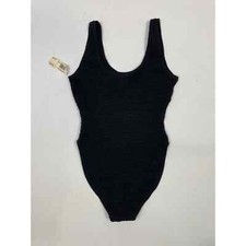 Vintage 80s 90s NWT Bloomingdale s Black One Piece Swimsuit