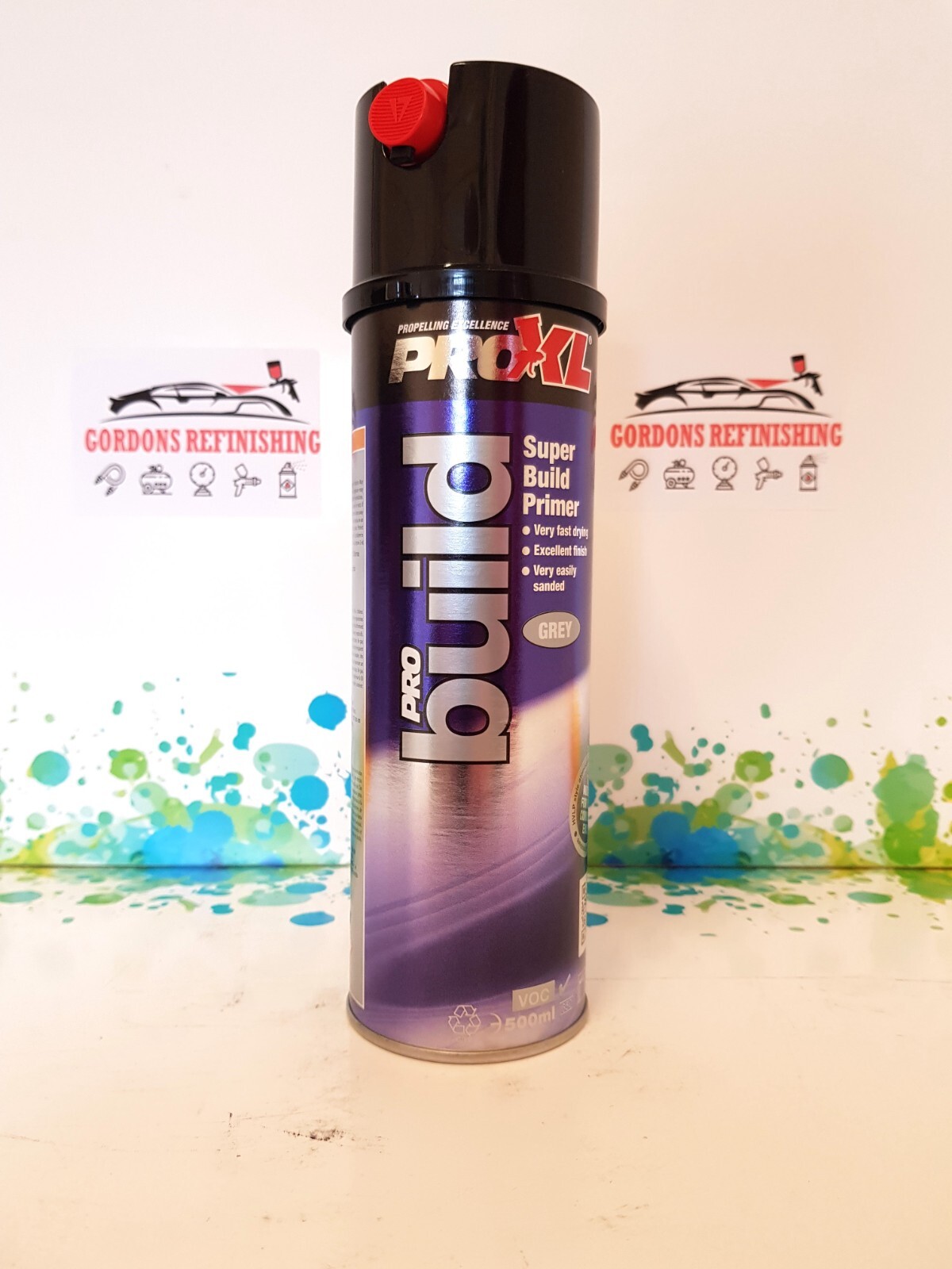 PROXL Pro Build GREY Acrylic Car Filler Primer 500ml Aerosol - Top Quality