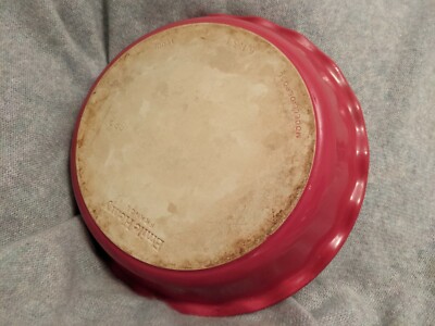 Vintage Emile Henry Stoneware Pie Pan 10.25''