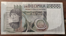 October 30, 1976 Letter A - 10,000 Lire (Bust Of Chestnut Man)