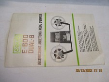 Super 8 - Cutting Device Manual Erno E 600 Dual 8