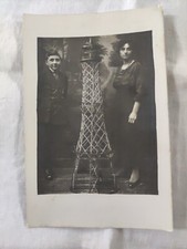 CARTE PHOTO, TIRAGE ARGENTIQUE, 13,5/9 CM, TOUR EIFFEL, MECCANO,  Anvers,  1920