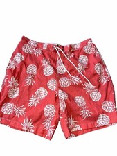 Mens Swim Trunks Sz Xl Never Worn Coral W/ Pineapples