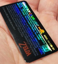 1 Nintendo GAME BOY COLOR LIGHT CGB-101 HOLO THE LEGEND OF ZELDA EDITION LABEL