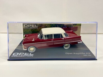 Opel Collection 1:43 Opel Kapitän P2 1959 -1964 rot/weiß,,NEU in OVP,, (18)