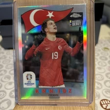 2023-24 Topps Chrome UEFA Euro #TC-6 Kenan Yildiz 1960 Refractor Rookie RC