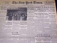 1951 APRIL 14 NEW YORK TIMES - CONGRESS TO HEAR M'ARTHUR - NT 1991