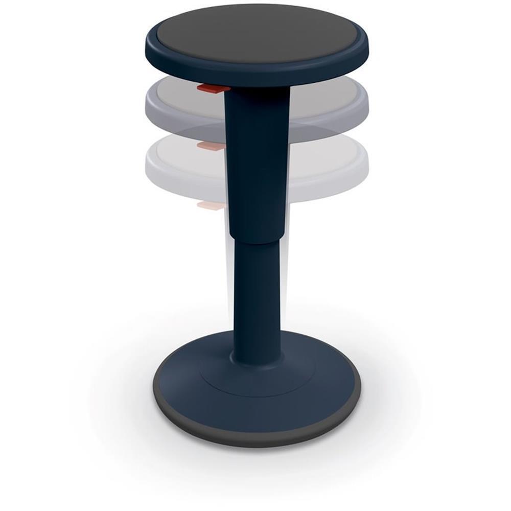 Pemberly Fila 14 18" Plastica Gerarchia Altezza Regolabile Grow Short Sgabello in Navy