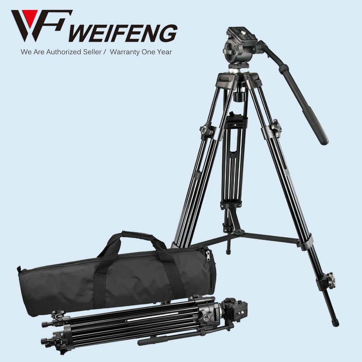 Pro Tripod Weifeng (Fancier) WF-717 Fluid Video Pan Head 1/4″