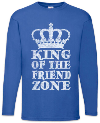 King Of The Friend Zone Herren Langarm T-Shirt End Zone pays off Fun Single