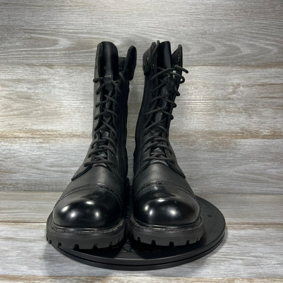 Bates Men's Paratrooper E02184 Side Zip Up Sides 11" Combat Boots Size