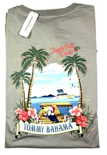 Tommy Bahama Men's Graphic T / Big-Tall  Silver Streak /Boating-JINGLE BELL DOCK