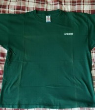 Vintage Adidas Men's Green Logo Sz XL Single Stitch T-Shirt * Made In USA