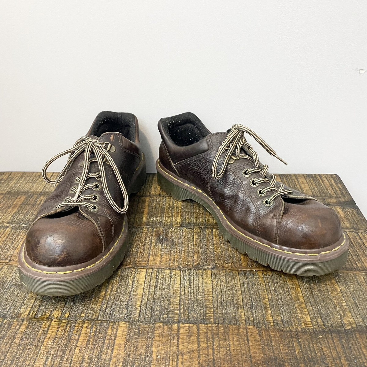 Vintage Doc Martens Platform Brown Leather Oxford Platform  display picture 2
