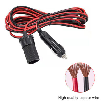 12V/24V KFZ Verlängerungskabel Zigarettenanzünder mit Stecker Buchse 5m DE