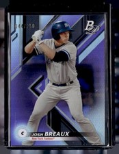 2019 Bowman Platinum Top Prospects Purple #TOP69 Josh Breaux SERIAL # 044/250
