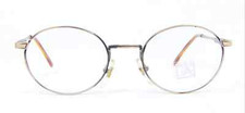 New Men's Club LA 107 Round Metal 49 mm Vintage European Eyeglasses Frames 1970s