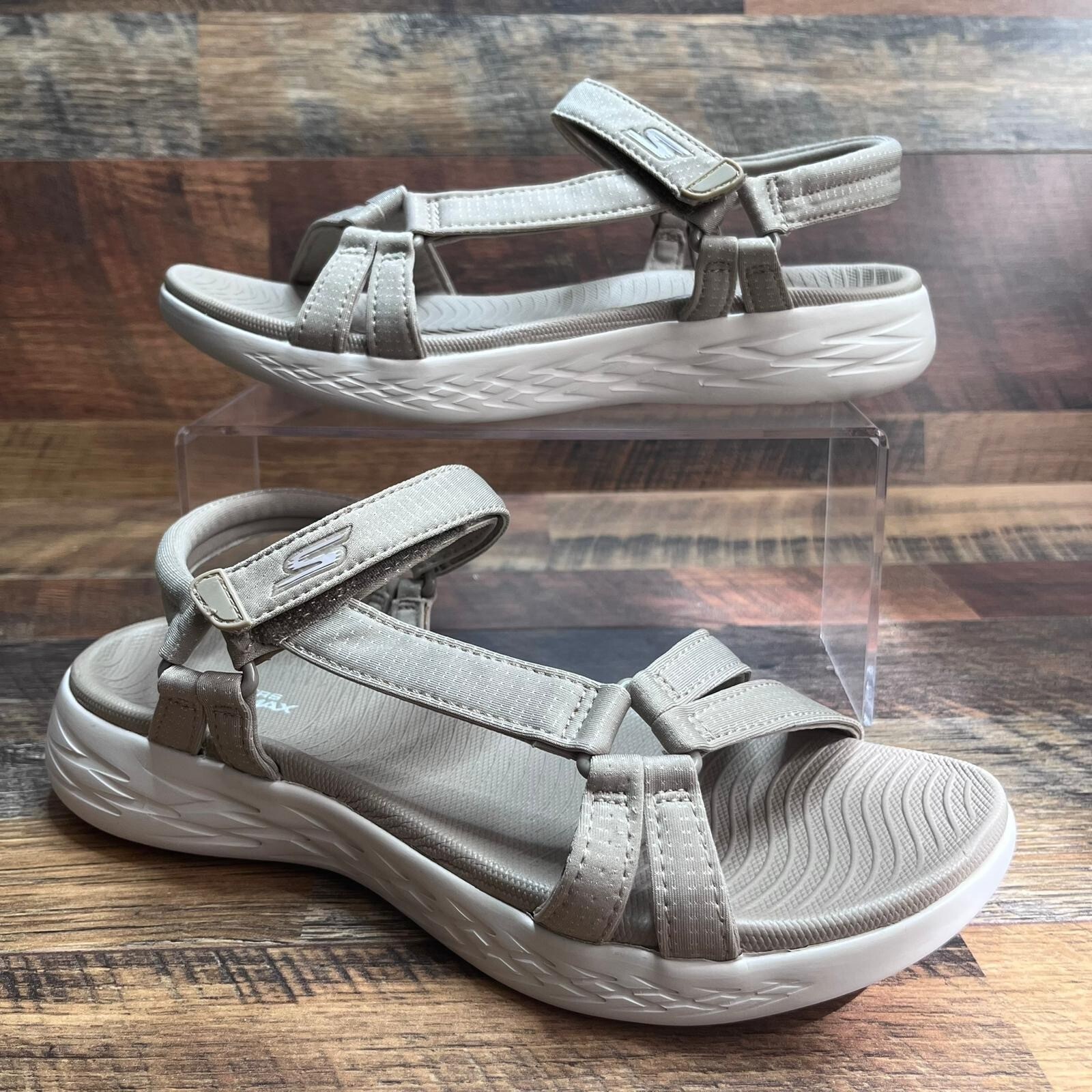 Skechers Women's Brilliancy Open Toe Casual Sport Natural Sandals