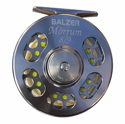 Balzer Mörrum Fliegenrolle Größe 8/9 Silber Unisex Erwachsene incl. Schnur