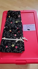 NWOT Childrens Place Black Velour Skirt w/ Floral Embroidery Sz 8