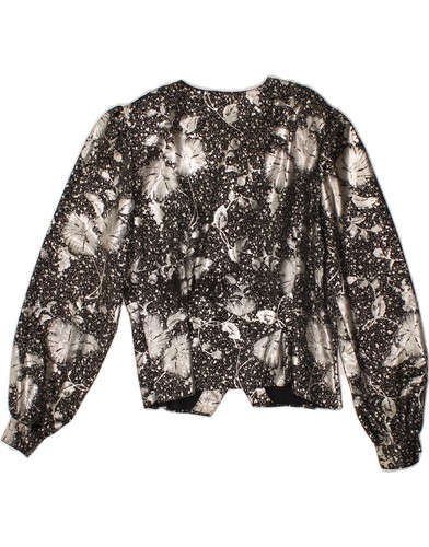 YESSICA Womens Shirt Blouse UK 16 Large Silver Floral Polyester AH04 - Picture 2 of 3