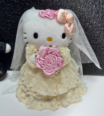 HELLO KITTY, DEAR DANIEL WEDDING KITTIES, 6” PLUSH PAIR, RARE